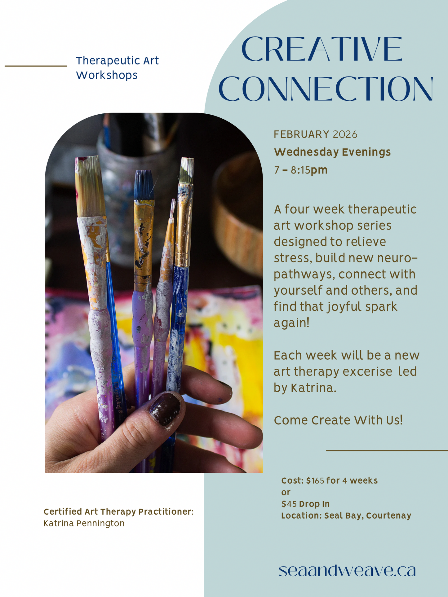 “Creative Connection”- Wednesday evenings Feb 2026