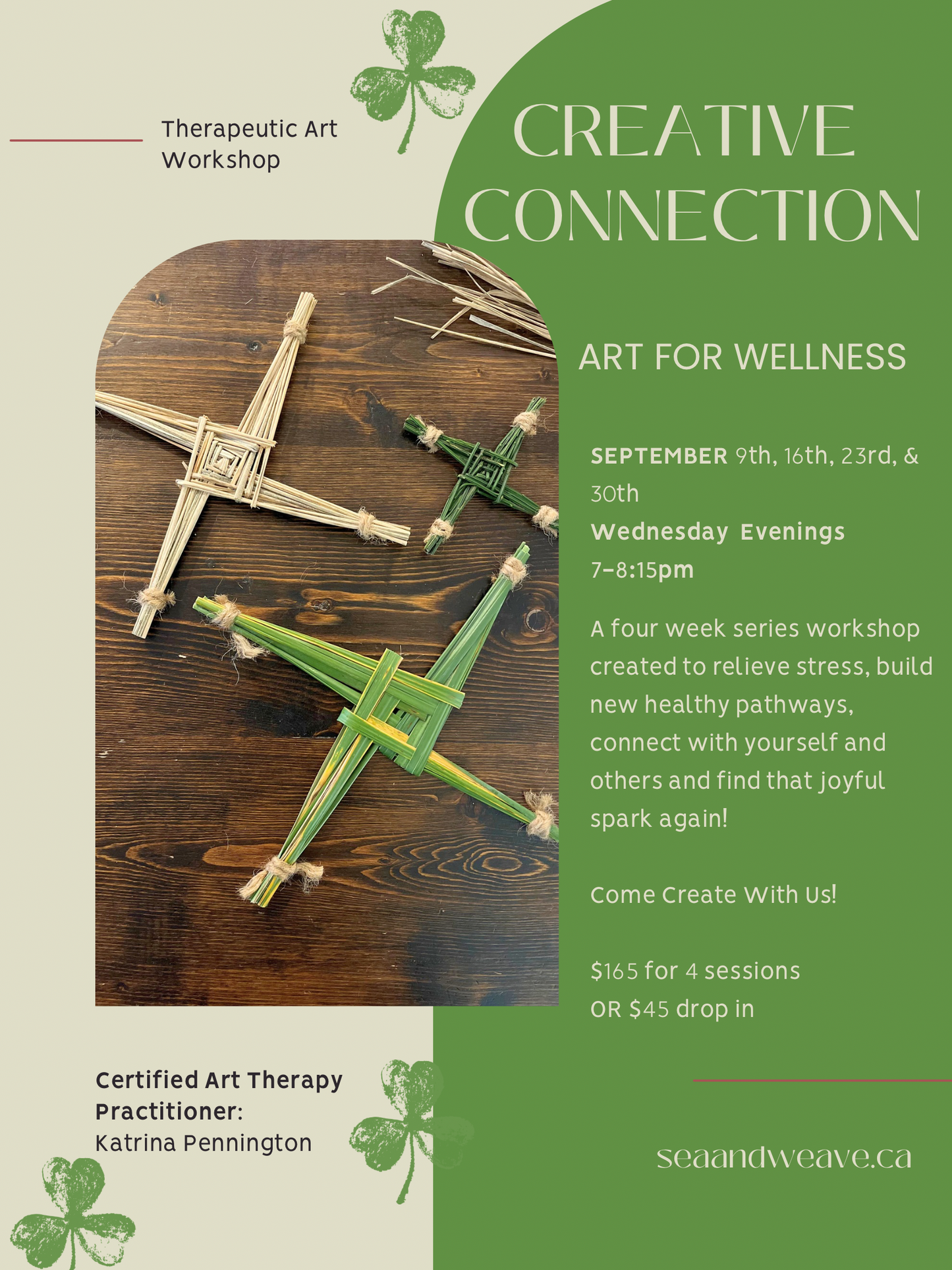 “Creative Connection” - SEPTEMBER Wednesday Evenings