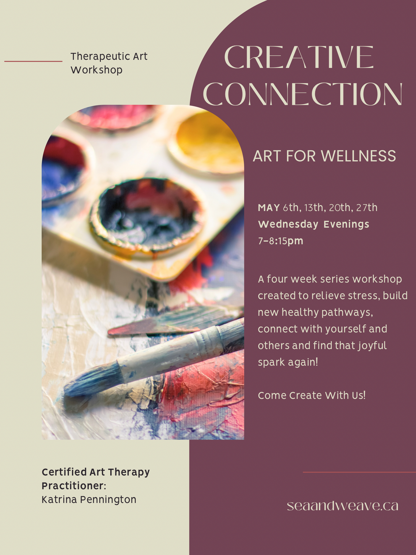 “Creative Connection”- May Wednesday Evenings
