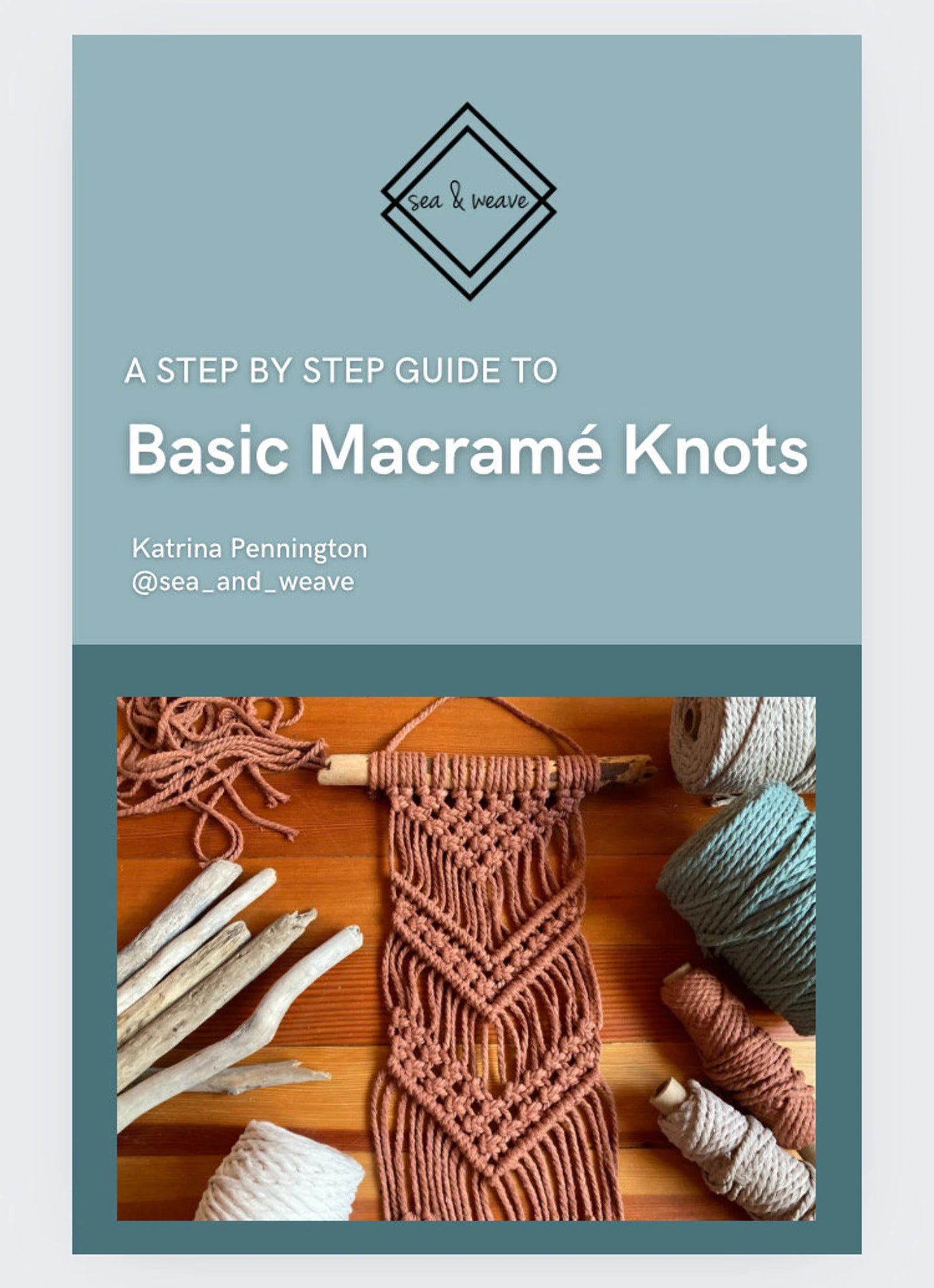 Macramé Kit- Basic Knots Wall Hanging