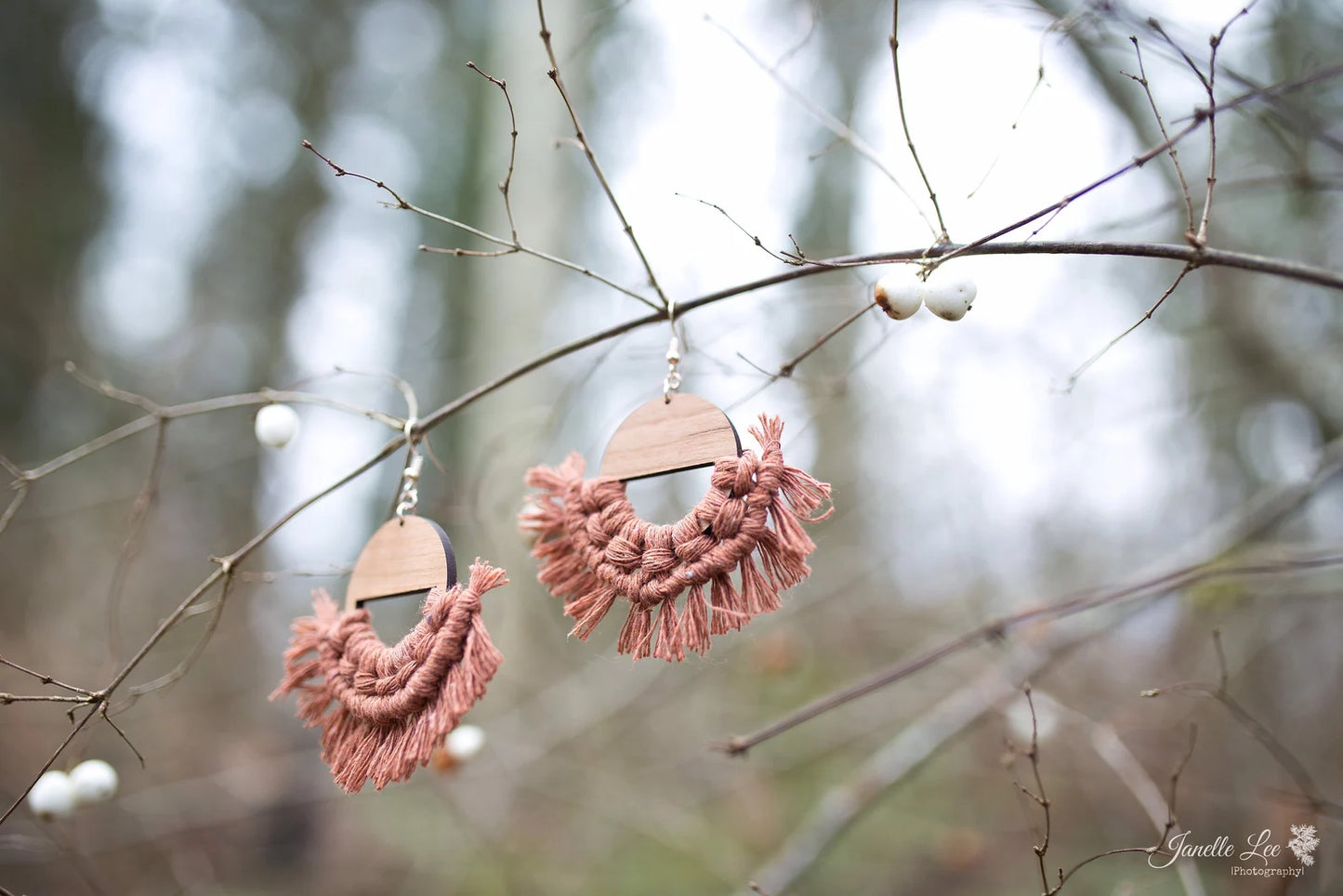 Lunar Macramé Earrings