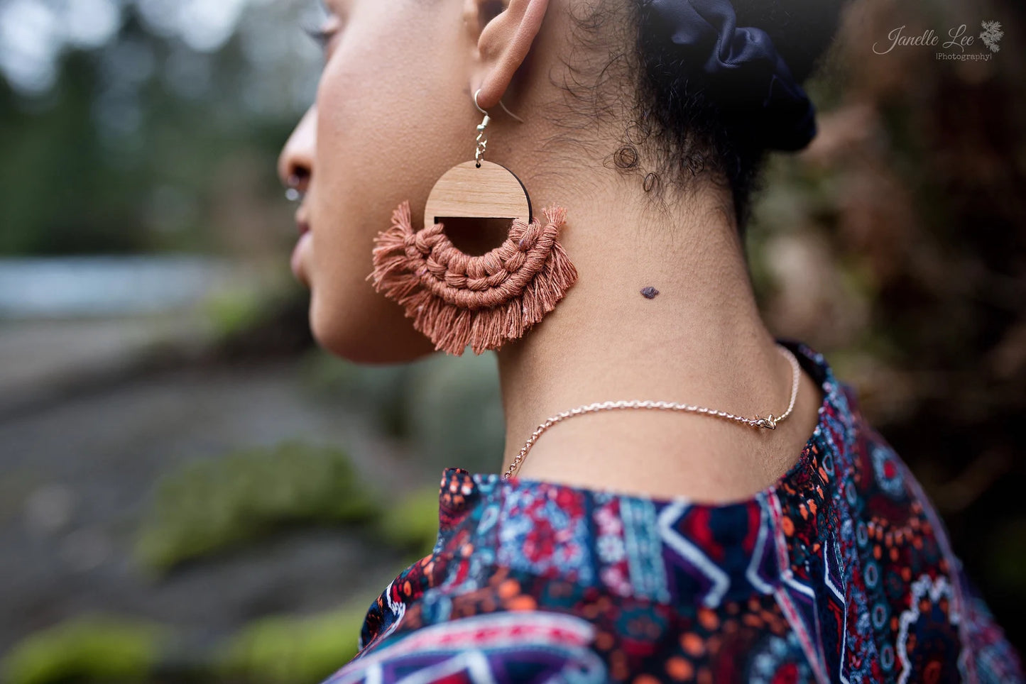 Lunar Macramé Earrings