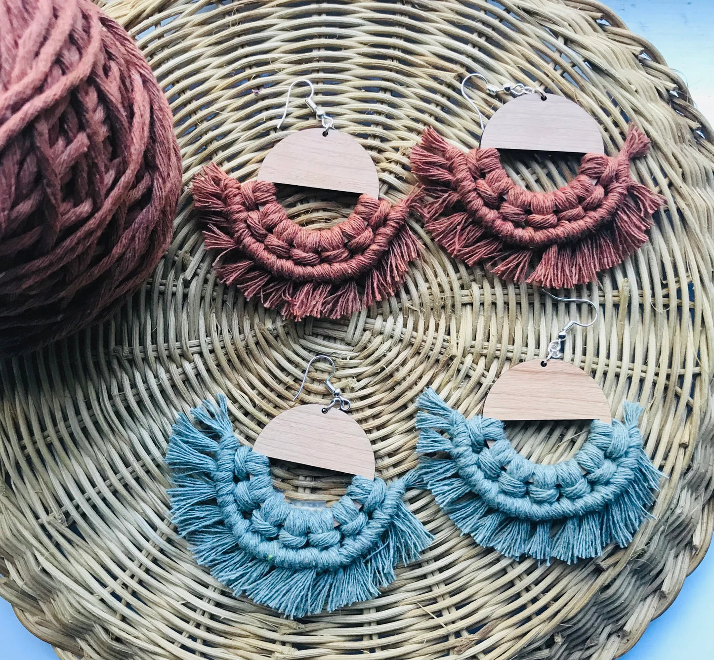 Lunar Macramé Earrings